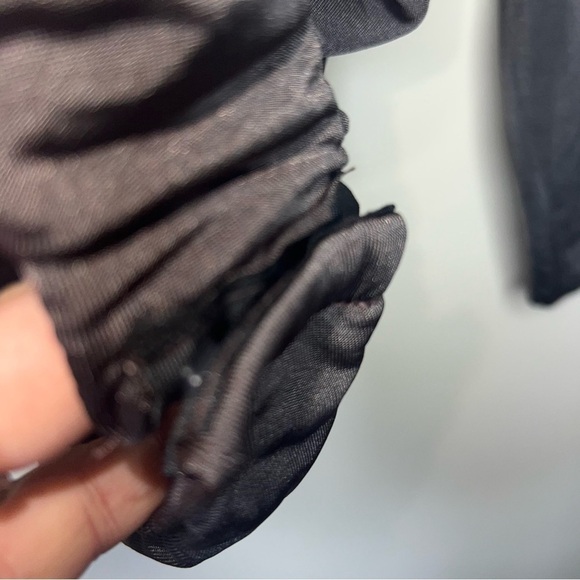 Nasty Gal Thong Bodysuit Square Neck Long Sleeved Chocolate Size 10 NWT - Picture 8 of 12